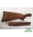 Butt Stock & Forearm Set - Hard Wood - Early Variation - Checkered - Original